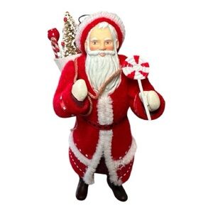 Hallmark Keepsake Ornament 2011 Father Christmas Santa #8 Series Red Suit Candy